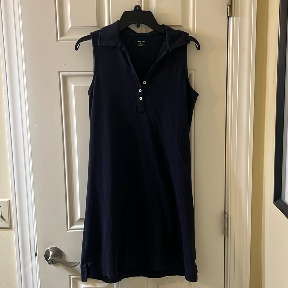 Lands End cotton polo dress